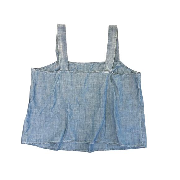 NWT J.Crew Chambray Squareneck Tank Top Size 2X - Picture 5 of 9